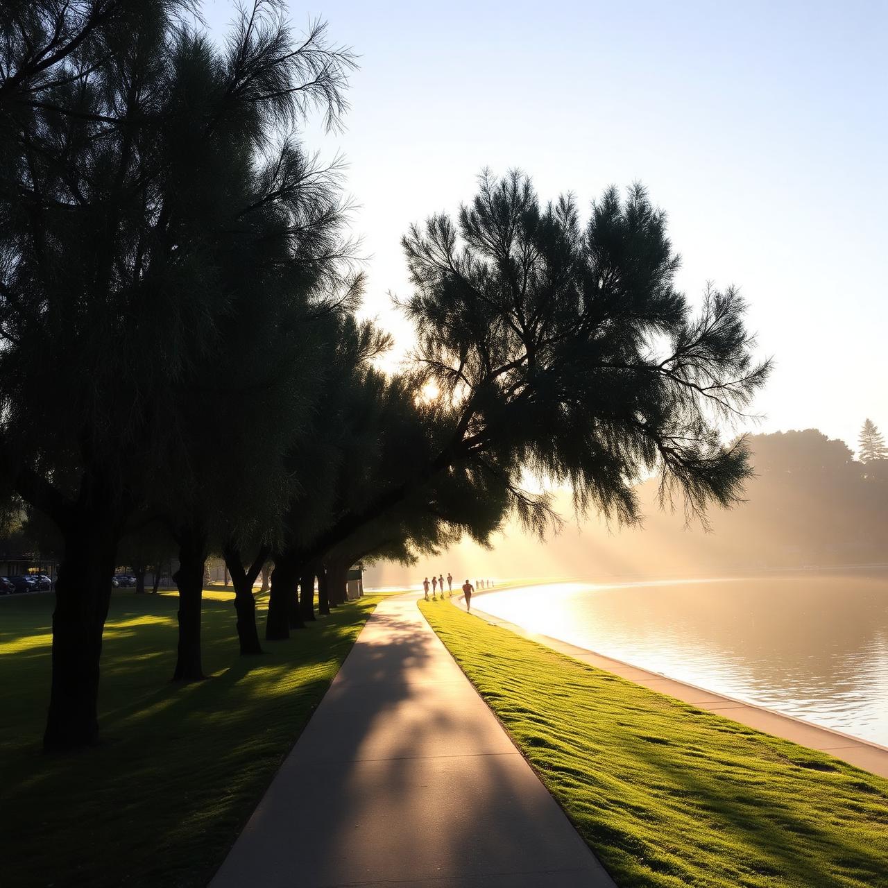 Lake Miramar trail in Scripps Ranch